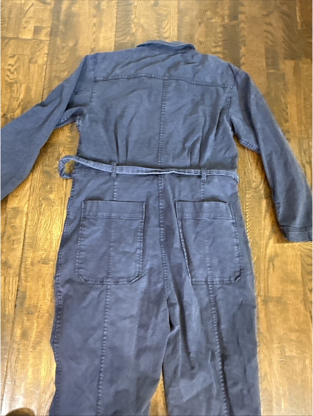 Alex Mill Utility Denim Jumpsuit Women’s L – Belted Workwear One Piece – Blue – - Picture 7 of 7